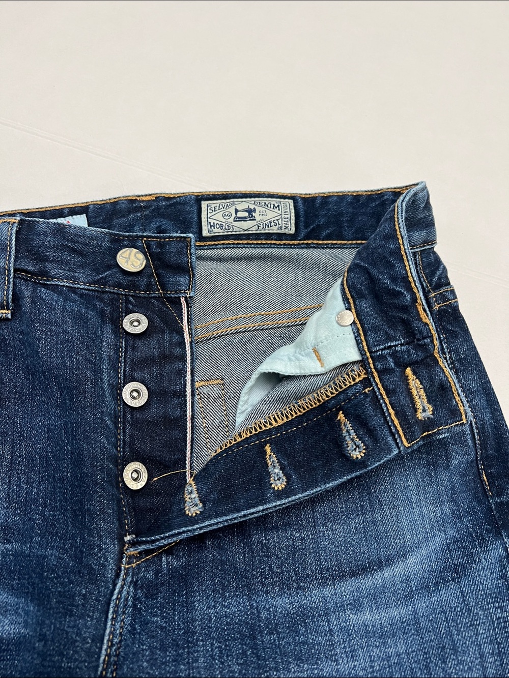 AG Alexxis Slim High Rise Selvage Jeans Women's 25R - SHOWA Japan Denim Limited - Picture 8 of 16